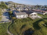 Arial view of the trail to the beach, right outside the home